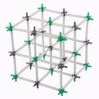 Carbon Allotropes Molecular Model: Diamond, C60, Graphite, Sodium Chloride Ball-and-Stick Chemistry