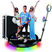2026 New Rotation 100cm 360 3D Ring Selfie Wedding Camera 360 Photo Booth 360 Degree Panoramic Rotating Photography Platform 80cm juoda