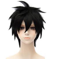 Anime 30CM Short Wig Jojo's Bizarre Adventure Narancia Ghirga Cosplay Costume Heat Resistant Synthetic Hair Party Wigs 27-30CM juoda