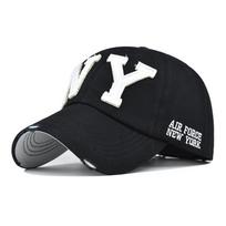 2023 Beisbolo kepuraitė Retro stiliaus Snapback kepurė Nuo saulės kepurė Pavasaris Ruduo Beisbolo kepuraitė Sportinė kepuraitė Kepuraitė su Niujorko raide Prigludusi kepuraitė Adjustable juoda