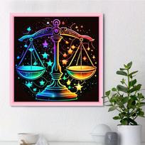 DIY Diamond Painting Color Scales Cross Stitch Kit Mosaic Art Diamond Painting Full Circle/Square Diamond Home Decoration Round 25x25cm blue