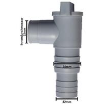 PVC baseino filtro siurblio adapteris Intex Bestway PoolSun baseino išleidimo vožtuvas rutulinis vožtuvas Tinka 32 mm žarnos jungtims
