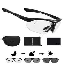 Cycling Sunglasses Photochromic Sun Glasses MTB Mountain Bike Eyewear Sports Cycle Road Bicycle Goggles black