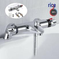Smart Thermostatic Bathtub Shower Faucet with Solar Water Heater and Automatic Temperature Control