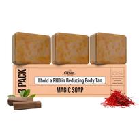 Ghar Soaps Sandalwood & Saffron Handmade Bath Soap 100 Gms Pack Of 3 For Glowing Bright Skin