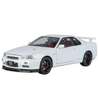 1/18 Nissan Skyline Ares GTR GT-R R34 Alloy Sports Car Model Diecasts Metal Racing Car Vehicles Model Simulation Sound Light Kids Gifts balta