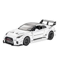 1/32 Nissan Skyline GTR CSR2 Alloy Sports Car Diecast Model Sound and Light High Simulation Quality Children's Toy Car Gift balta