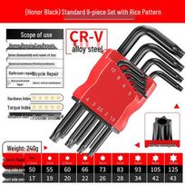 6-Point Hex Socket & Cross Screwdriver Set - Internal Plum Blossom Tool