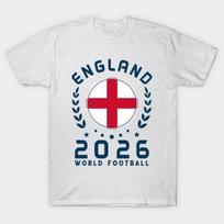 Men Black Print T-shirt World Cup 2026 England Football British Fan English Supporter No-Cut Transfer Paper Print Cotton Tshirt S balta