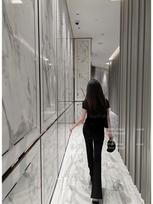Mr. Du's Unnie High Waist Flare Trousers - Korean Style, Cool, Breathable, Slimming, Versatile M