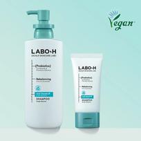 LABOH-H Šampūnas nuo pleiskanų 333ml Rinkinys (+50 ml) Dandruff Shampoo 333ml