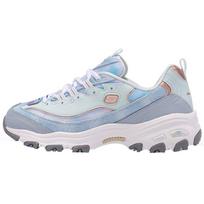 Skechers DLites 1.0 Audinys Sintetinė oda Storas padas Žemi Bato viršus Tėčio bateliai Moteriški sportbačiai Mėlyni Mėtiniai 149251-LBMT 35