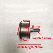 Tensioner Pulley for Tractor Mini-tiller Tricycle Pinch Roller Replacement Belt Pulley Adjusting Wheel with Bearing Press Pulley