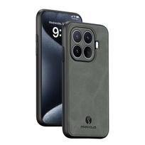 Skirta Xiaomi 17T Pro dėklas Nauja integruota magnetinė plokštelė PU oda Neslystantis matinis apsauginis telefono dangtelis Skirta Xiaomi 17T korpusas Buferis Xiaomi 17T pilka spalva
