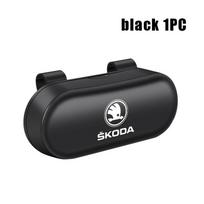 Car Sun Visor Sunglasses Glasses Case Eyeglasses Holder Clip Box For Skoda Fabia 1 2 Octavia a7 RS Superb Rapid Yeti Karoq
