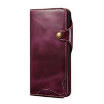 Originalus natūralios odos dėklas Samsung Galaxy S25 Ultra 5G 2025, prabangus dangtelis-piniginė, knygelė, Funda Samsung S25 Edge S 25 Plus S24 FE Case & Strap&Galaxy S24 Ultra violetinė