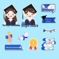 4-Inch Graduation Cap Cake Gift Box with Insert Card