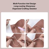 Leather Sewing Kit 4 Pieces Ripper Tool For Stitching Scratch Awl Kit For Threading Handcrafting Embroidery Quilting Knitting China Mainland