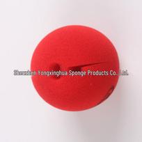 Red Foam Sponge Clown Nose and Magic Prop Ball