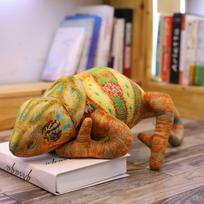 110/120CM New Simulation Chameleon Plush Toys Cartoon Lizard Animal Snake Doll Soft Stuffed Pillows for Boys Girls Boys Gift 40cm