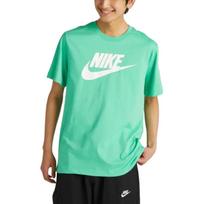 Nike Swoosh spausdinti apvalios apykaklės grynos medvilnės marškinėliai vyriški viršutiniai drabužiai žali DX1986-363 M