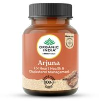 TATA Organic India Arjuna Veg Kapsulės 60 Vnt Širdies Sveikatos Palaikymas Natūralus Maisto Papildas
