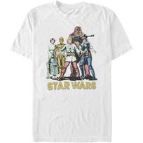 Star Wars Mens Group Shot TwoT-Shirt S balta