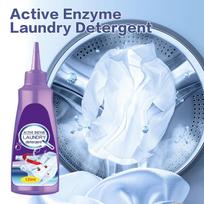 Enzyme Laundry Stain Remover, 120ml Shirt Garment Stubborn Stain Cleaner Oil Remover, Enzyme Clothing Stain Remover Collar Stain Removal One Size