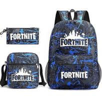 3PCS Fortnite Student School Bag Backpack Set Fortnite Backpack Lunch Bag Pencil Case Set