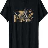 Ghost of Tsushima Katana with Falling Leaves T-Shirt S