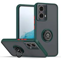 Armor Matte Case For Motorola Moto G35 G55 G54 G84 G14 G72 G85 G75 G15 G05 G34 G24 S50 E13 G13 Ring Holder Shockproof Cove Coque Motorola Moto S50