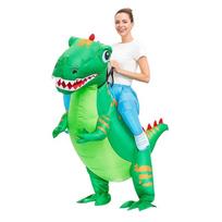 Triceratops Inflatable Riding Costume - Funny Halloween Dinosaur Mascot Suit Adult 150-190cm