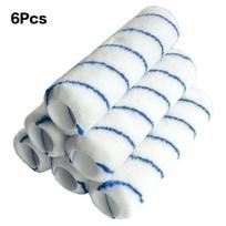 {QTG333} 6/10 Pcs 9-inch X 1.5  Woven Microfiber Cage Paint Roller With Medium Pile