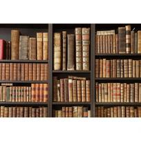 Bookshelf Backdrop Back to School Vintage Wooden Library Study Bookcase Kids Portrait Background for Photography Photo Studio Vinyl 100X75cm
