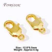 DIY Jewelry Accessories 5/10Pcs Lobster Clasps 18K Gold Plated Connecting Clasp For Necklaces Bracelets Jewelry Making Supplies 5 Pieces