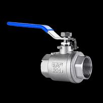 Guanshi 304 Stainless Steel Two-Piece Ball Valve DN50