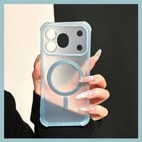 For Honor 600 Pro Case New Fashion Thin light For Magsafe Magnetic Comfortable Anti Fall Protect Cover For Honor 600 Soft Shell Honor 600 Pro mėlyna