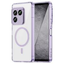 Sony Xperia 1 VIII dėklas Naujas Skaidrus Magsafe magnetinis Anti-drop apsauginis dangtelis Xperia 1 VIII korpusui Atsparus smūgiams buferis Sony Xperia 1 VIII violetinė