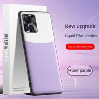 For Motorola Moto Edge 30 Ultra Case New Soft Liquid Vegan Leather Grain Skin Protective Back Cover Case For Moto Edge 30 Fusion Moto Edge 30 Ultra violetinė