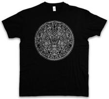 Actekų Mandalas Indijos Indėnai Amerikos Majai Majų Ženklas Kalendorius Meksika Unisex Marškinėliai S