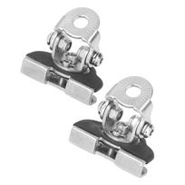 2pcs Hood LED Light Bar Mounting Bracket Adjustable 304 Stainless Steel Universal Work Lamp Mount Clamp