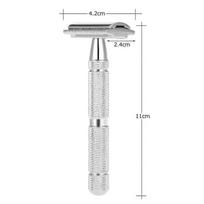 Stainless Steel Safety Razor Traditional Men's Double Edge Shaving Razor Manual Beard Razor Shaving Tool