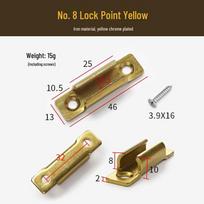 Jingquan UPVC Casement Window Lock Point Set (10 Pcs)