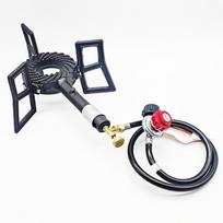 1.5FT LP Gas Grill Regulator Hose with Hose (No Tank) 0-20 PSI Adjustable for Tabletop Grill Fire Pit Table Fish Fryer China Mainland