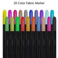 20 Colors Fabric Painting Waterproof Fabric Textile Marker Pen Set for T Shirt Shoes Clothes DIY Art Graffiti Drawing Markers