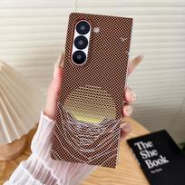 For Samsung Galaxy Z Fold 7 Case Hard PC carbon fibre Moon Protective Back Cover Cases For Z Fold 7 6 5 4 3 Se Phone Shell Galaxy Z Fold Special geltona