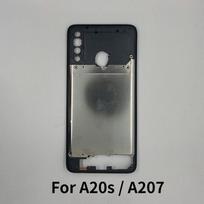 For Samsung A20s A207 Middle Frame Housing Bezel With Side Button juoda