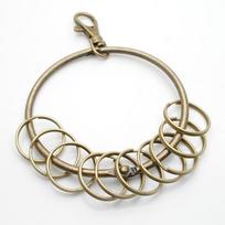 8.5cm Extra Large Movable Lobster Clasp Retro Butler Landlord Keychain for DIY