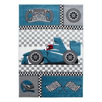 Kilimas vidaus Ayyildiz Kids Race Car, juoda sp./mėlyna sp./pilka sp., 290 cm x 200 cm