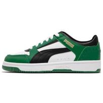 Puma Rebound Joy Leather Low-Top Sneakers Unisex Sneakers White Blue 380747-26 42.5 white